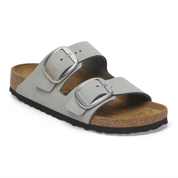 BIRKENSTOCK Arizona Big Buckle Nubuck Leather Pure Sage Grey Size 40 EU W9 / M7 - Picture 11 of 15
